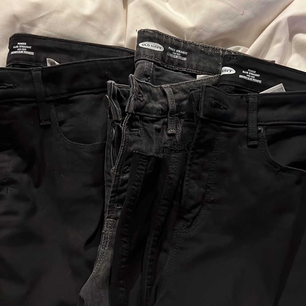 3 pairs Old Navy Power Slim Straight- sz 12